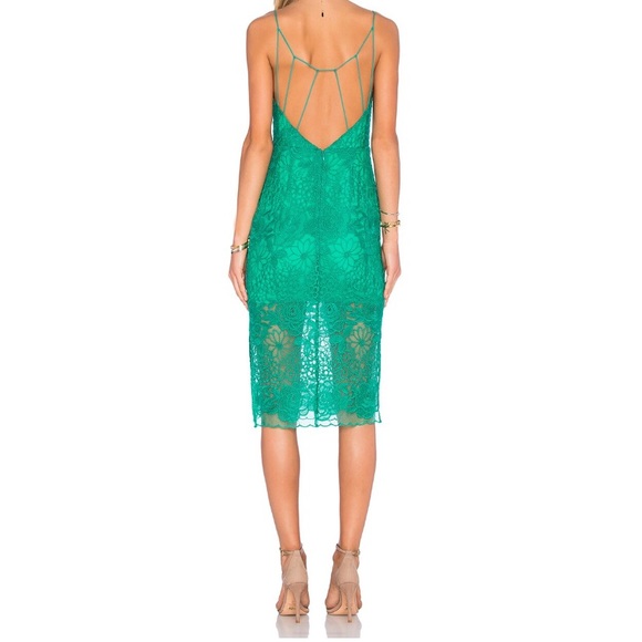 BEAUTIFUL summer green lace dress from REVOLVE.COM SIZE SMALL - Picture 2 of 4